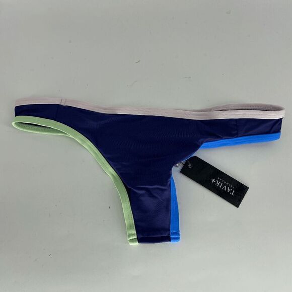 Tavik Jayden Womens Colorblock Cobalt Blue New moderate bikini bottom Small - Picture 4 of 9